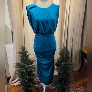 Prinbara Elegant Teal Dress